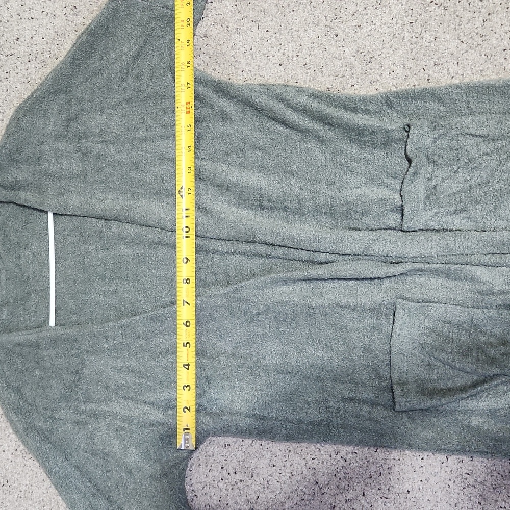 Z SUPPLY FEATHER KNIT CARDIGAN GREEN OPEN CARDIGAN POCKETS Size SMALL - Picture 7 of 9